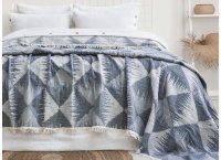 Муслиновое покрывало Saheser - Dolce Lacivert (Turkey), 240 х 260 см